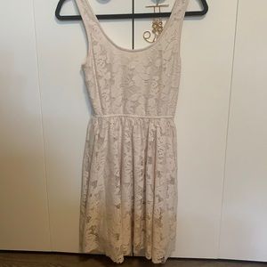 Zara Cream Lace Dress